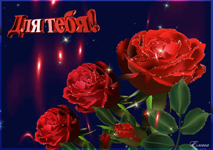 Для тебя эти красные розы